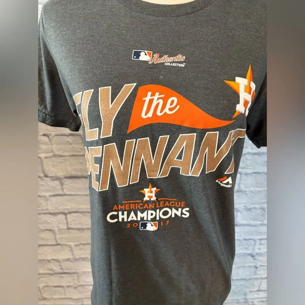 Majestic Dark Gray Houston Champions Tee - Picture 2 of 4